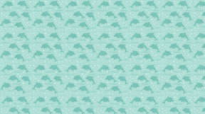 Detailed dolphin ocean mural wallpaper design pattern with bubbles and waves by Kids-Mundo