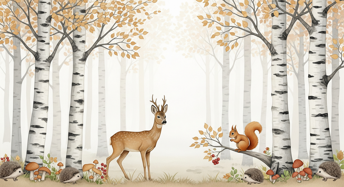 Enchanted Forest Animals Wall Mural