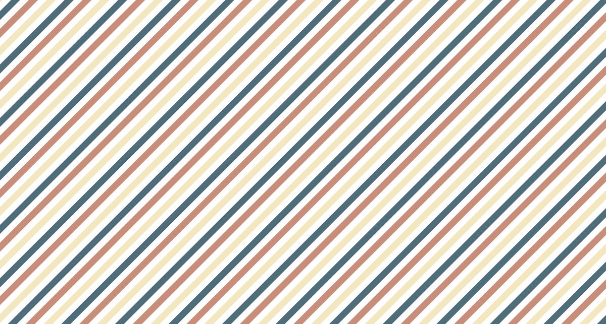 Fine Terracotta and Navy Pinstripe Wall Mural