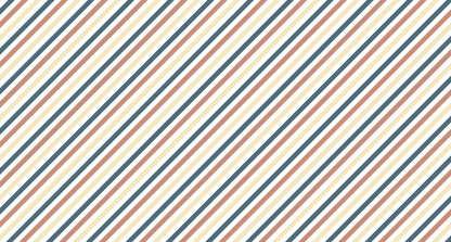 Kids-Mundo flat artwork of the fine terracotta, navy and cream pinstripe wall mural design.
