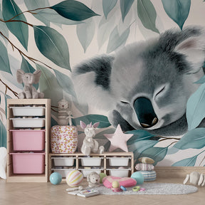 Nature-themed koala wallpaper transforming nursery into peaceful sanctuary by Kids-Mundo