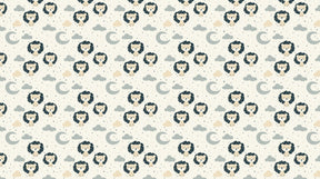 Detailed lion and starry sky mural wallpaper design pattern by Kids-Mundo