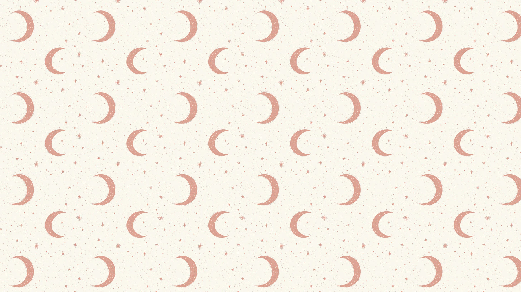 Detailed moon stars celestial mural wallpaper design pattern in pastel tones by Kids-Mundo