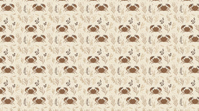 Detailed ocean crab and seaweed mural wallpaper design pattern by Kids-Mundo