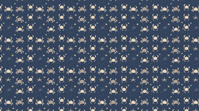Detailed ocean crabs and sea stars mural wallpaper design pattern by Kids-Mundo
