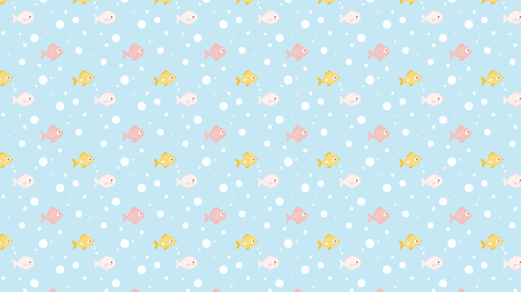Detailed colorful fish mural wallpaper design pattern with pastel sea creatures by Kids-Mundo