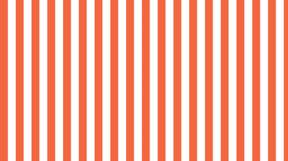 Kids-Mundo orange and white vertical stripe artwork, flat design view.