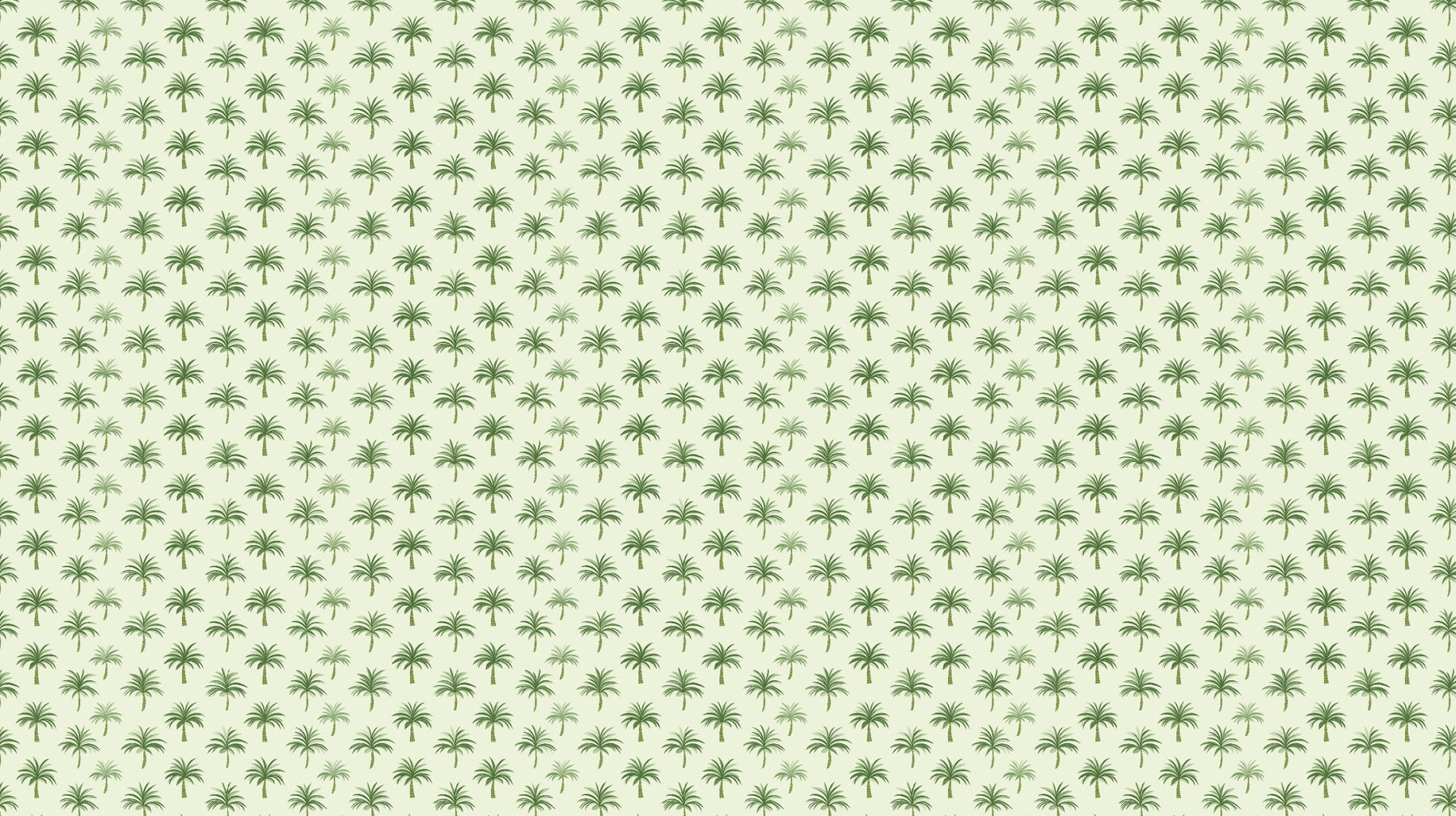 Detailed green palm tree mural wallpaper design pattern on light background by Kids-Mundo