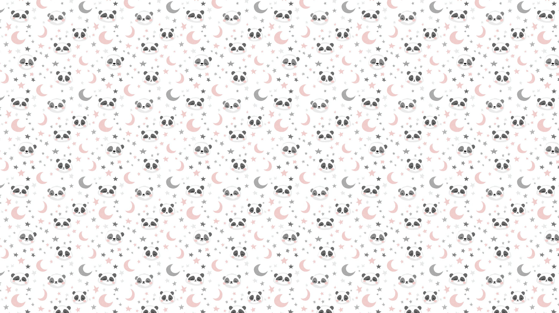 Detailed sleeping panda and starry sky mural wallpaper design pattern by Kids-Mundo