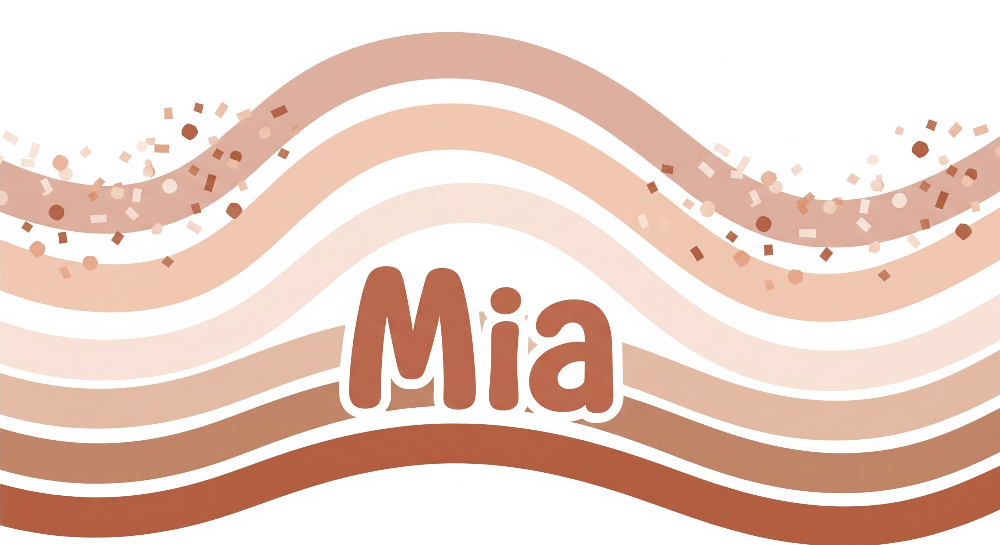 Pastel Wave and Confetti Wall Mural