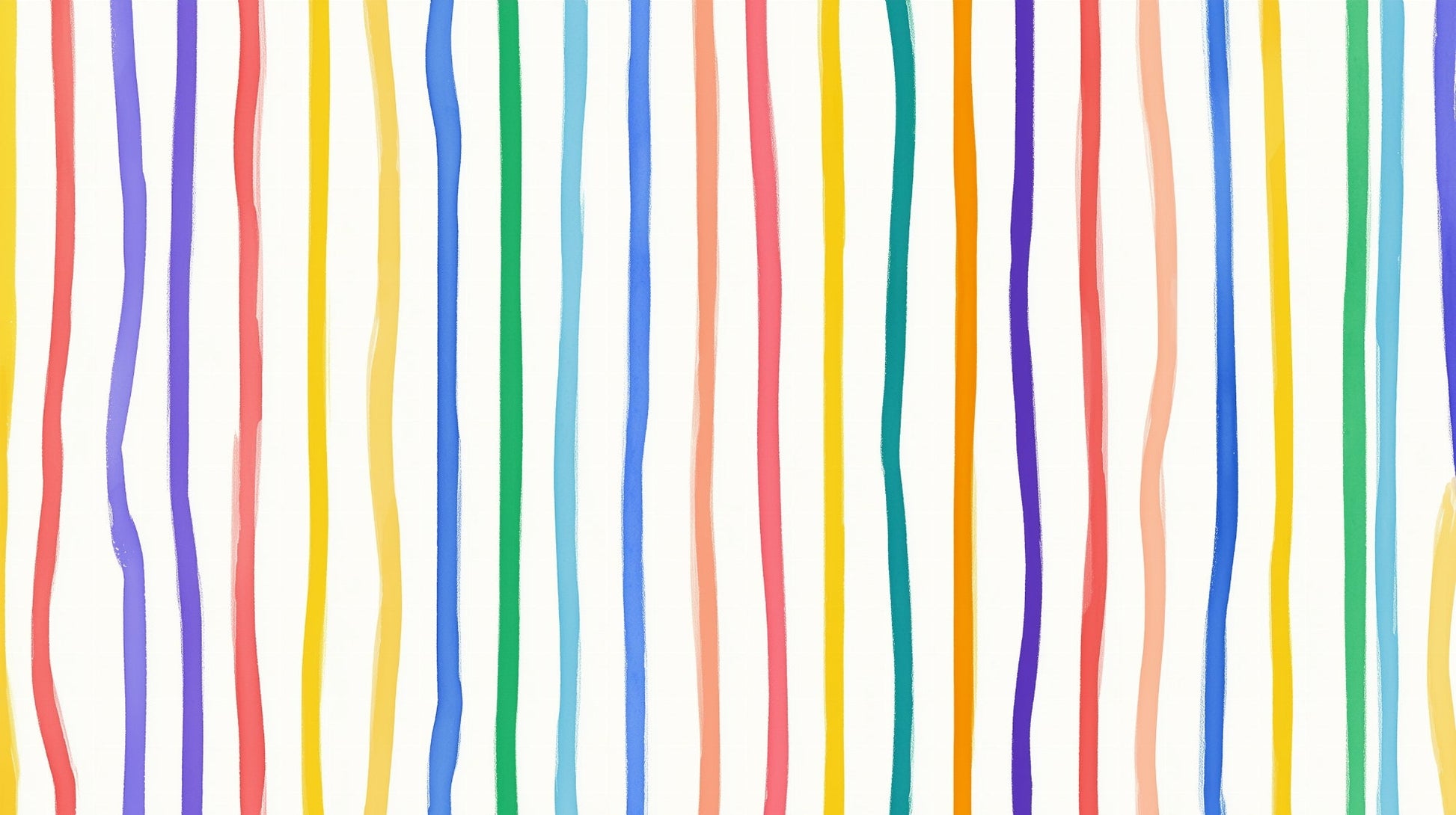 Flat artwork of the Kids-Mundo rainbow stripe wall mural pattern design