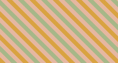 Kids-Mundo flat artwork of diagonal stripes in sage green, mustard gold and blush pink