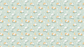 Detailed sleeping kittens starry night mural wallpaper design pattern by Kids-Mundo