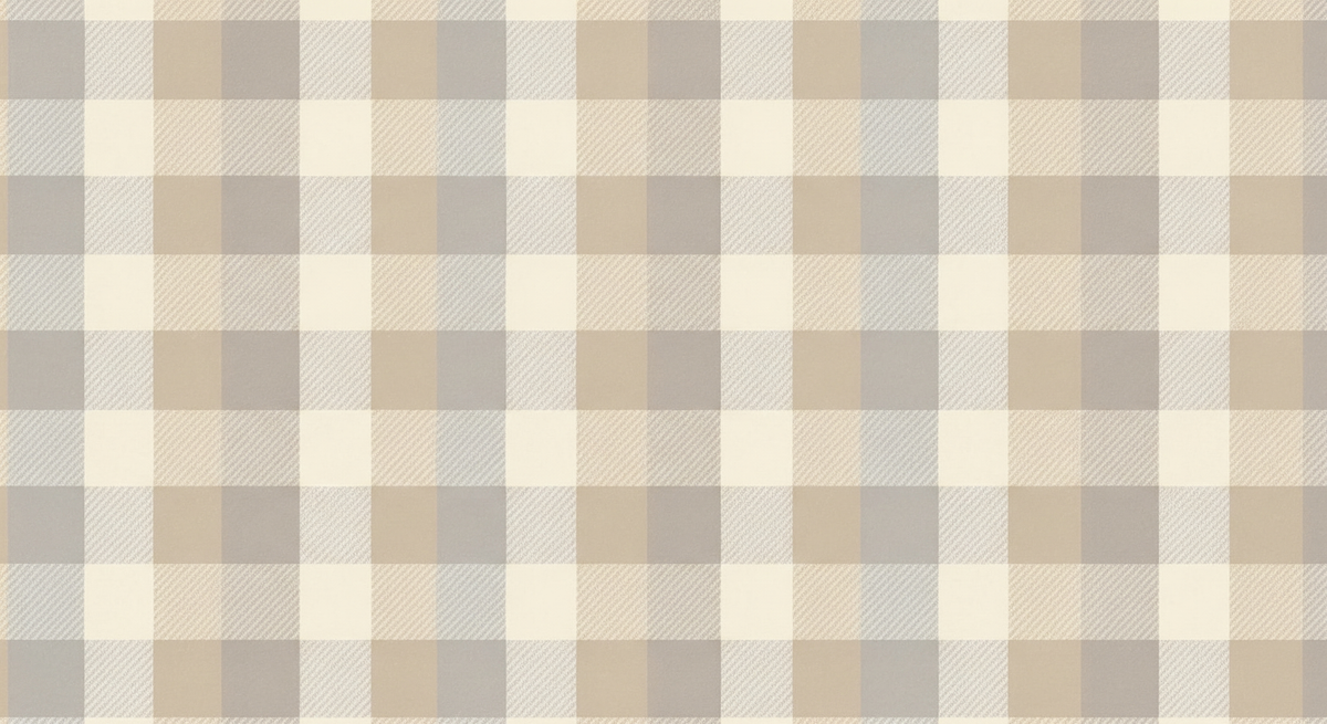 Soft Neutral Check Pattern Wall Mural