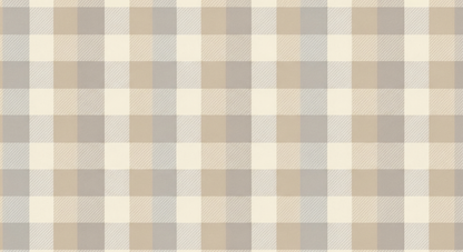 Kids-Mundo check wall mural flat artwork showing soft tan, taupe and grey squares