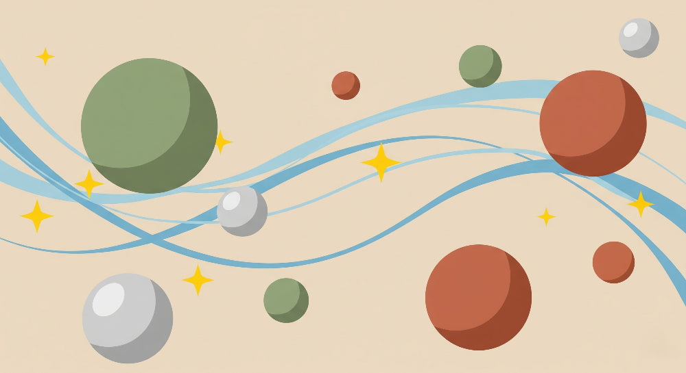 Detailed space planets mural wallpaper design pattern with colorful spheres and stars by Kids-Mundo