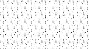 Detailed space rocket and planets mural wallpaper design pattern by Kids-Mundo