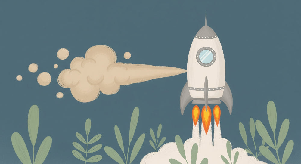 Detailed space rocket mural wallpaper design pattern showing cosmic adventure theme by Kids-Mundo