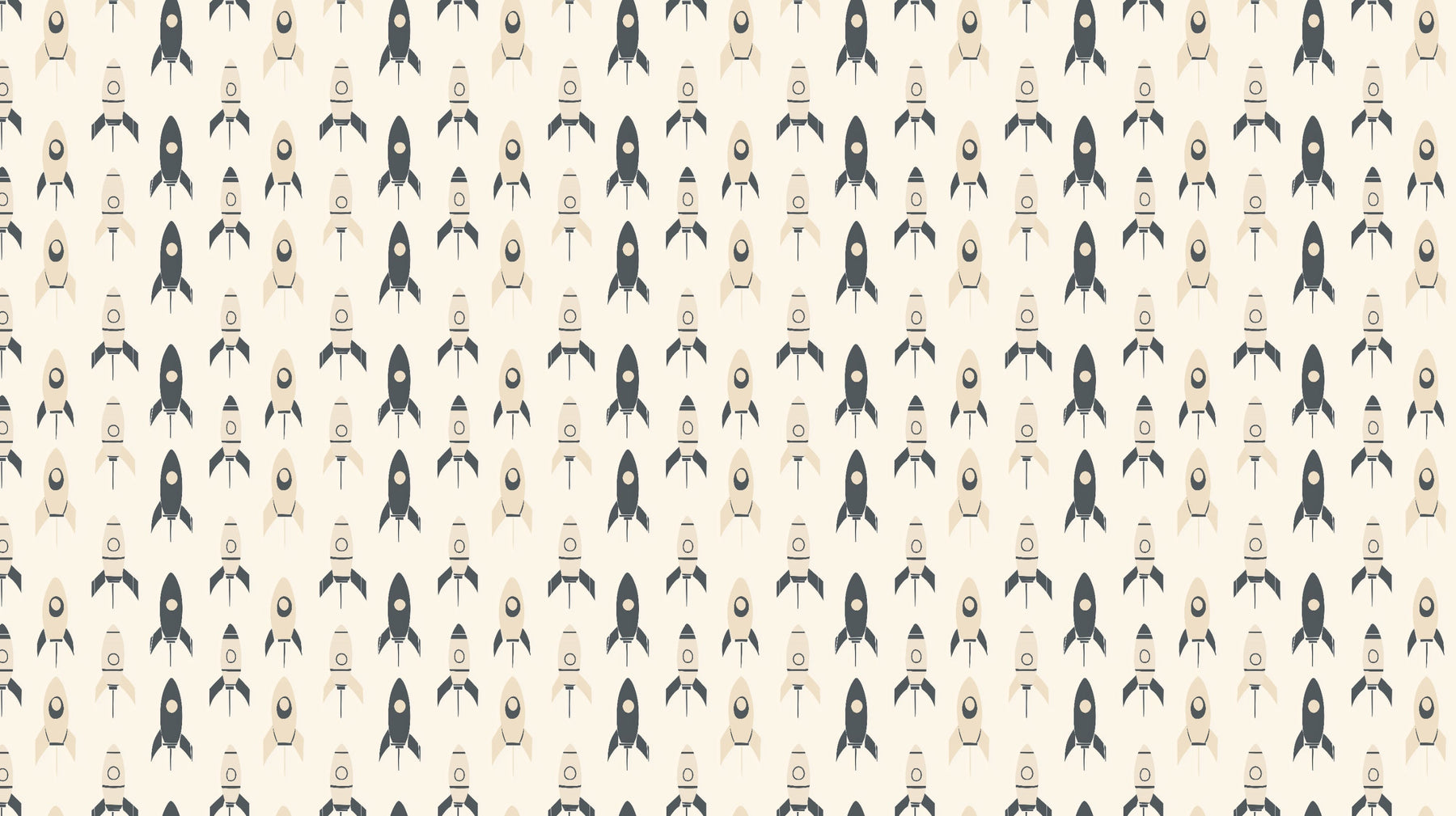 Detailed colorful space rocket mural wallpaper design pattern by Kids-Mundo