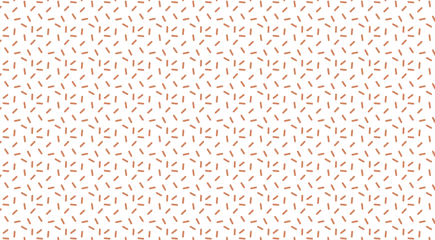 Flat artwork preview of the Kids-Mundo terracotta confetti dash wall mural design