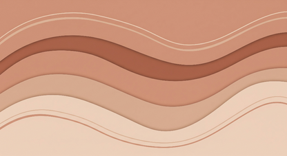 Kids-Mundo flat artwork of a soft terracotta wave abstract wall mural design