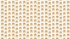 Cute tiger face mural wallpaper design pattern showing adorable animal portraits by Kids-Mundo
