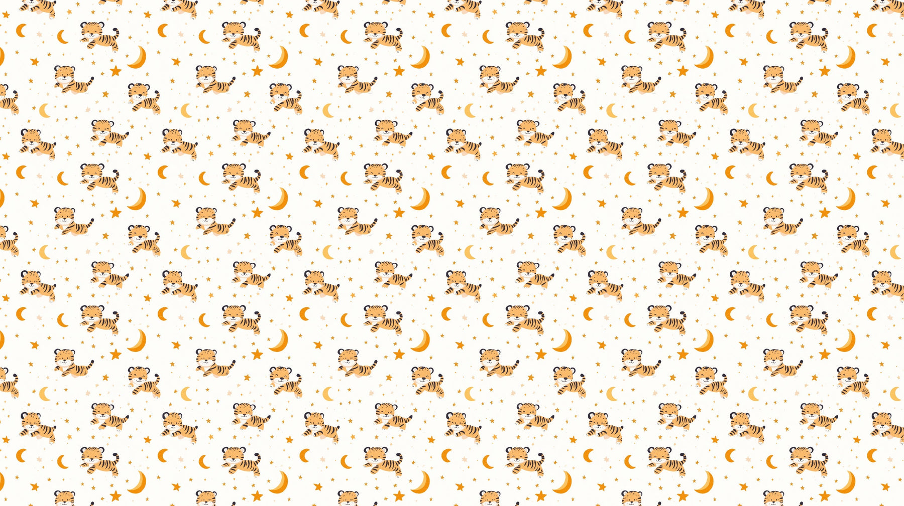 Detailed tiger and starry sky mural wallpaper design pattern by Kids-Mundo