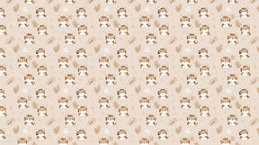 Detailed tiger mural wallpaper design pattern showing soft jungle motifs by Kids-Mundo