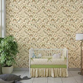 Enchanting unicorn wallpaper transforming children's bedroom into fantasy wonderland