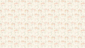 Detailed unicorn and floral mural wallpaper design pattern with magical fairy-tale elements by Kids-Mundo