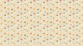 Detailed vehicles mural wallpaper design pattern showing colorful cars and trucks by Kids-Mundo