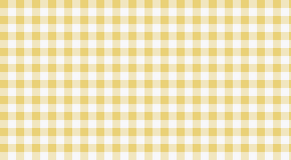 Flat artwork swatch of the Kids-Mundo yellow and white gingham check wall mural pattern