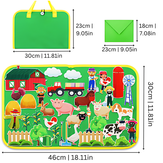 Portable Felt Storytelling Set | Inspires Creativity and Learning