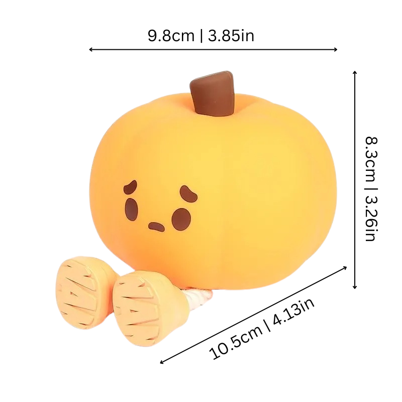 Pumpkin Night Light for Kids | Adjustable Brightness and Water-Resistant Design
