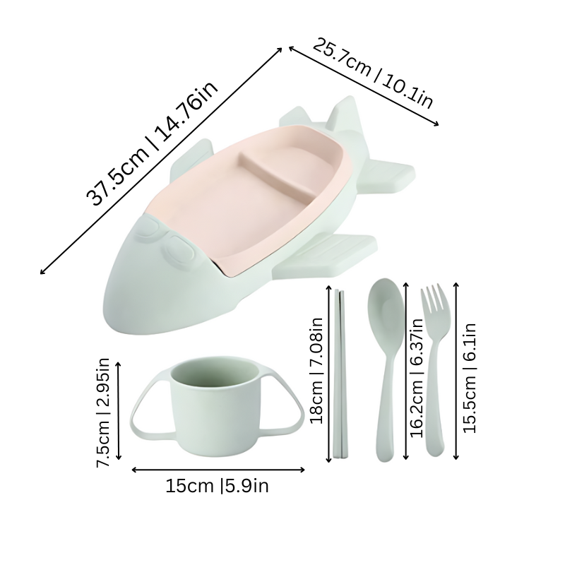 Children's Fun Tableware Set | Encourages Healthy Eating Habits
