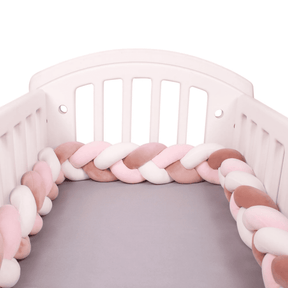 Braided Baby Bed Bumper | Soft Cotton Protective Surround