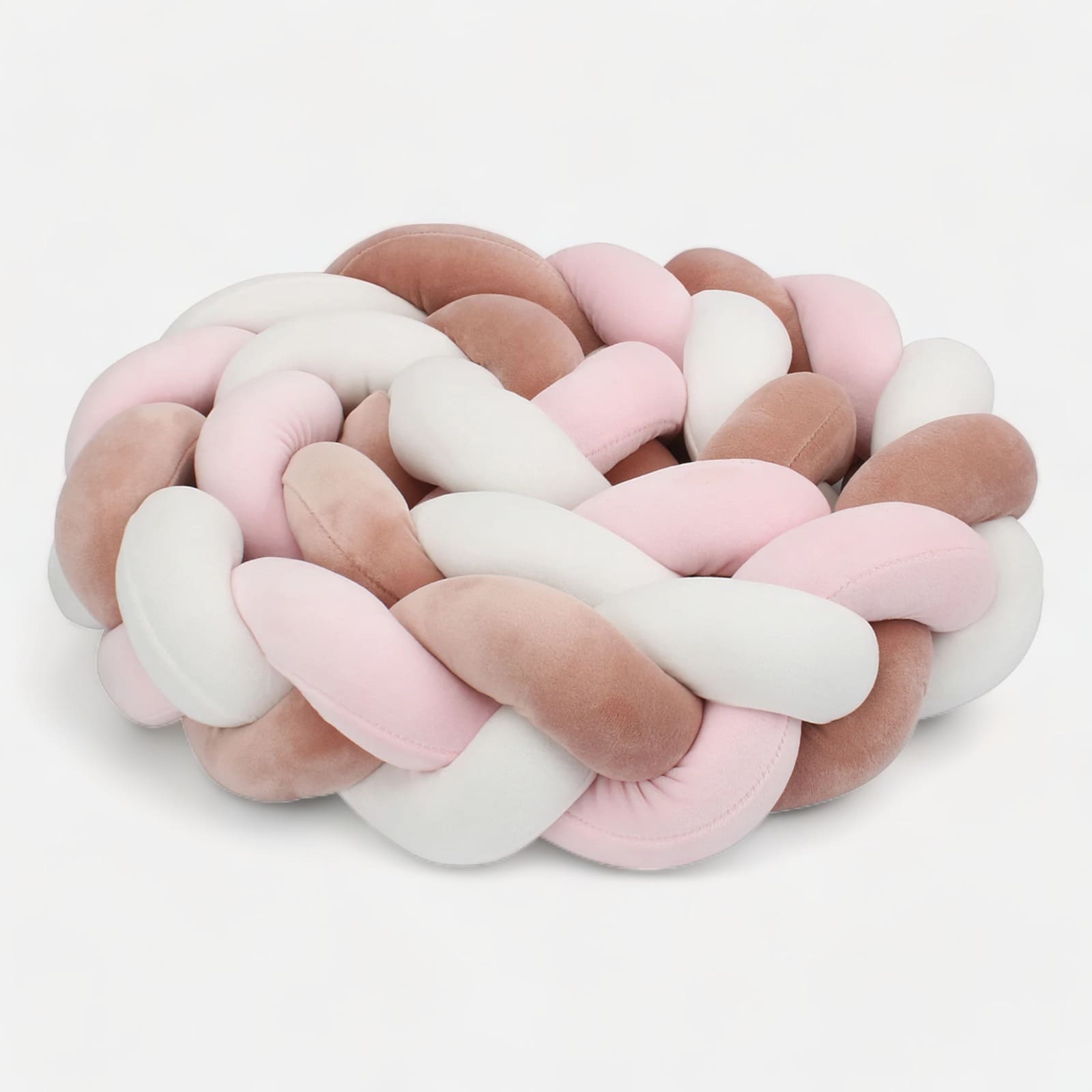 Braided Baby Bed Bumper | Soft Cotton Protective Surround