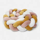 Braided Baby Bed Bumper | Soft Velvet Safety Protector