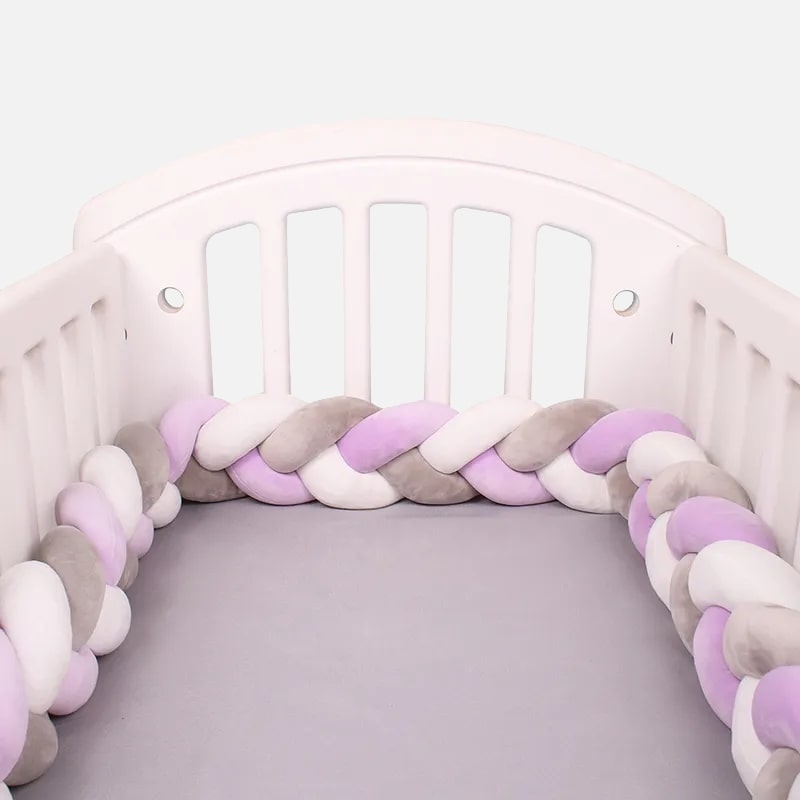 Twisted Crib Bumper | Soft Cotton Safety Design