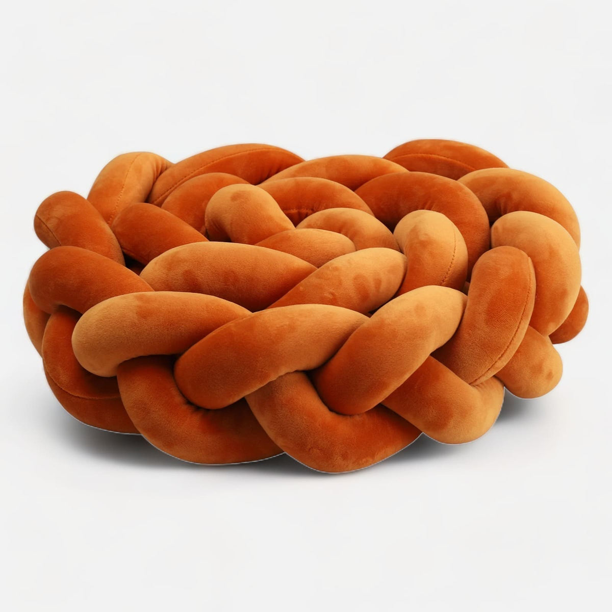 Braided Orange Baby Bumper | Soft, Safe, and Breathable Design