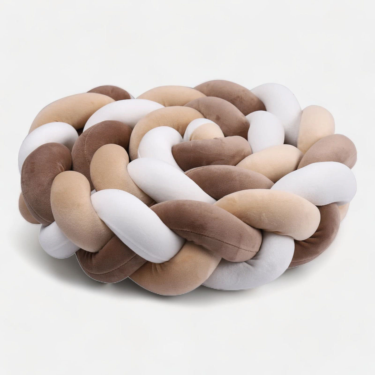 Braided Baby Bed Bumper | Soft Cotton Safety Barrier