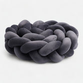 Boys' Braided Bed Bumper | Soft Cotton Safety Barrier
