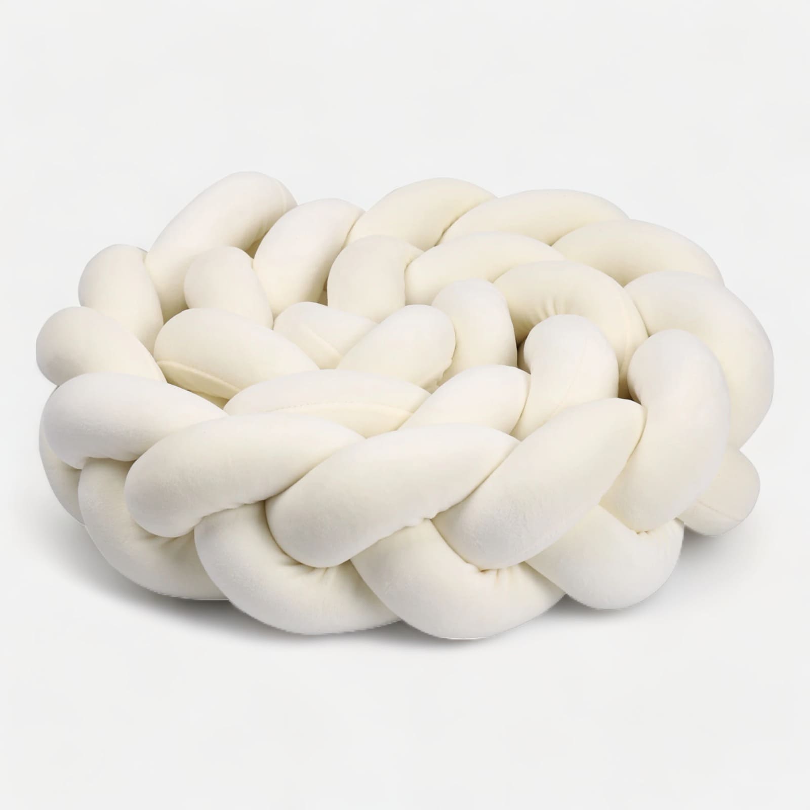 Yellow Braided Bed Bumper | Soft, Stylish, and Safe for Babies