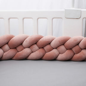 Terracotta Baby Bed Bumper | Soft Cotton Safety and Style