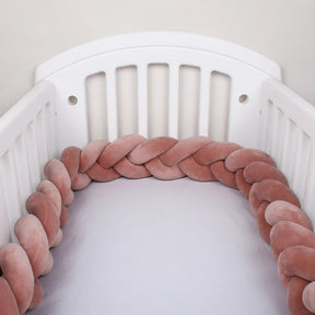 Terracotta Baby Bed Bumper | Soft Cotton Safety and Style