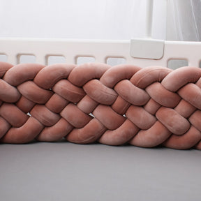 Terracotta Baby Bed Bumper | Soft Cotton Safety and Style